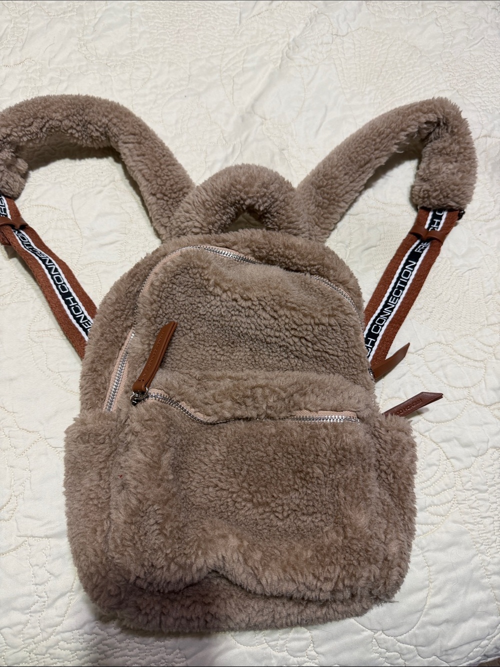 French Connection Hannah teddy backpack